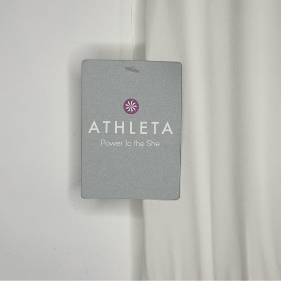 NWT Athleta Perfect Petal Dress White Dove White Size 12 Sporty Casual Athletic - Picture 9 of 9